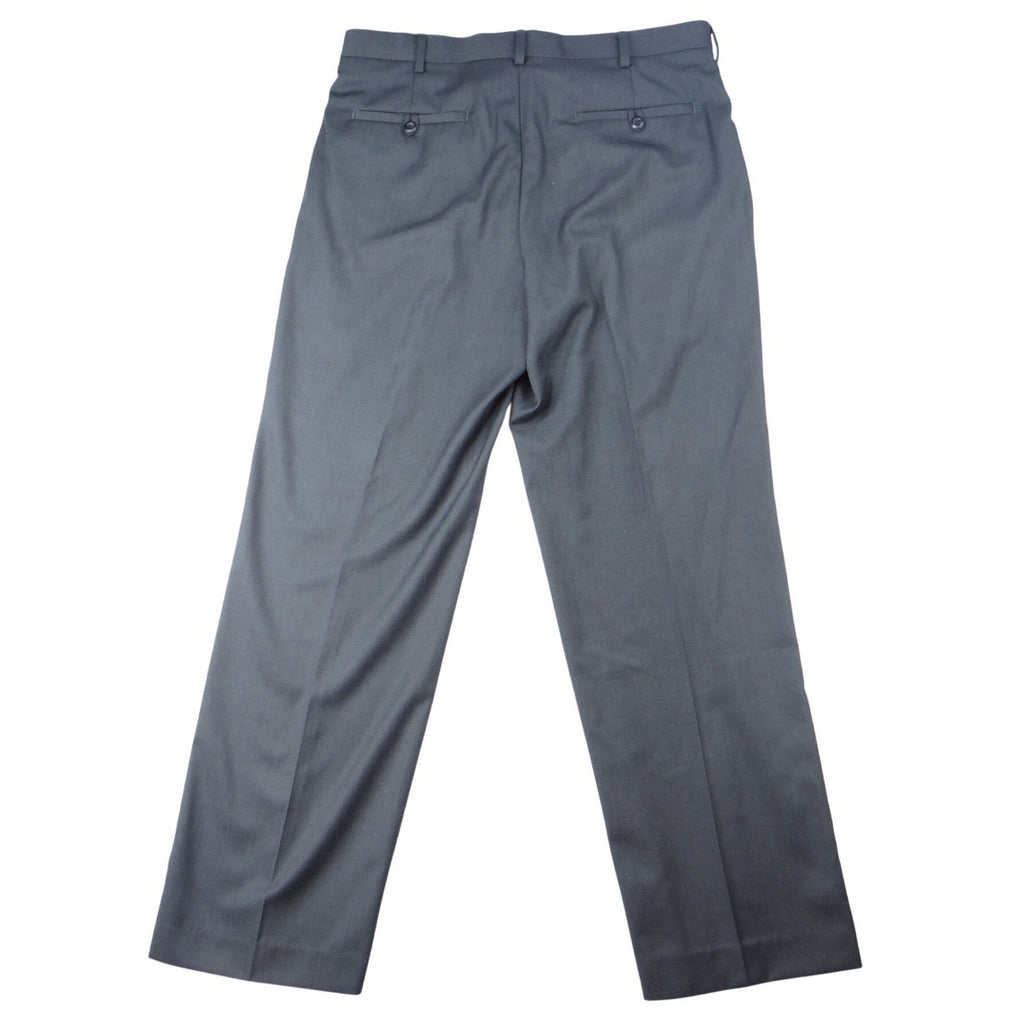 Easy Portfolio Classic Fit Men's Charcoal Gray Dress Pants 33x30 Wool Blend