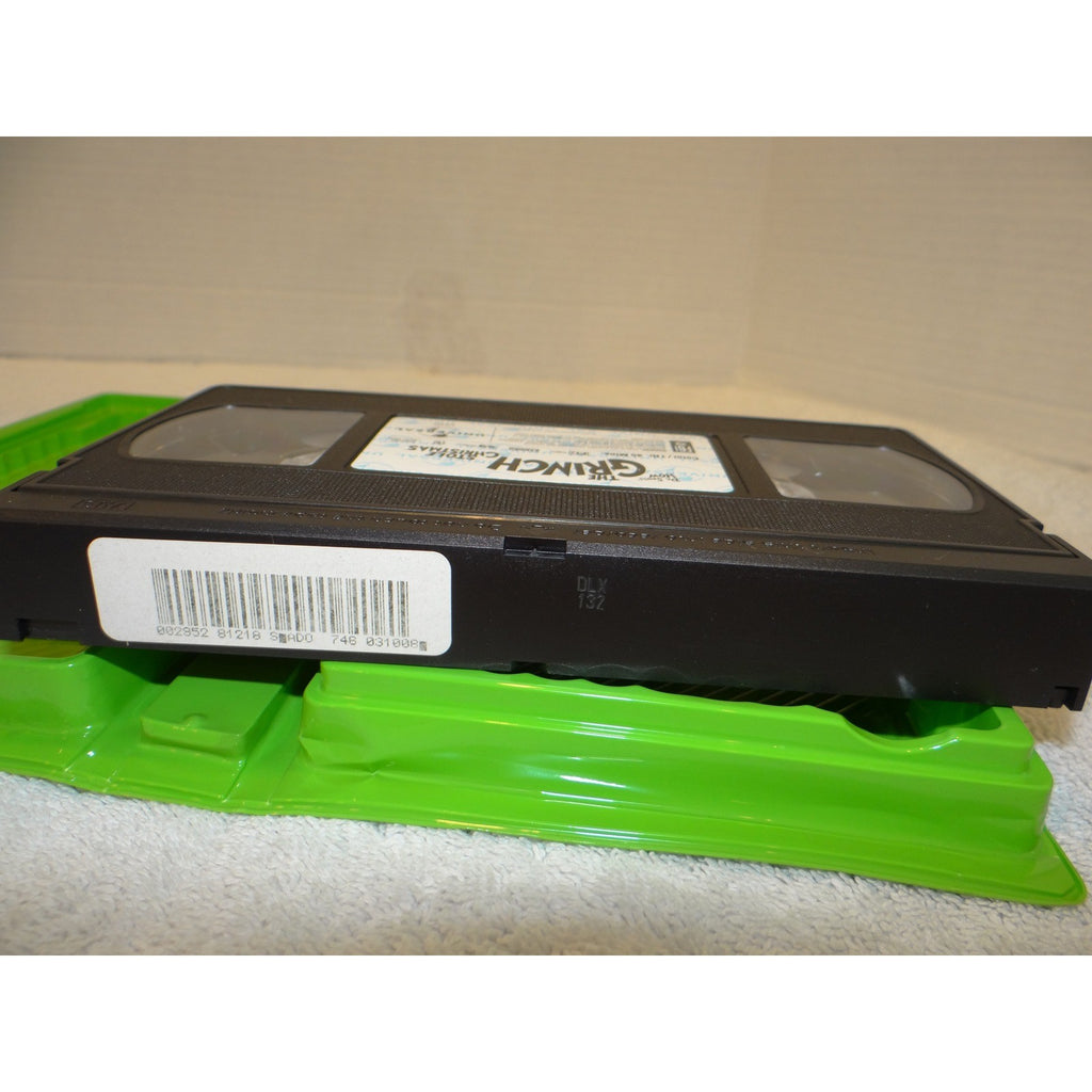 How The Grinch Stole Christmas VHS Jim Carrey Green Clamshell Case 2000 PG
