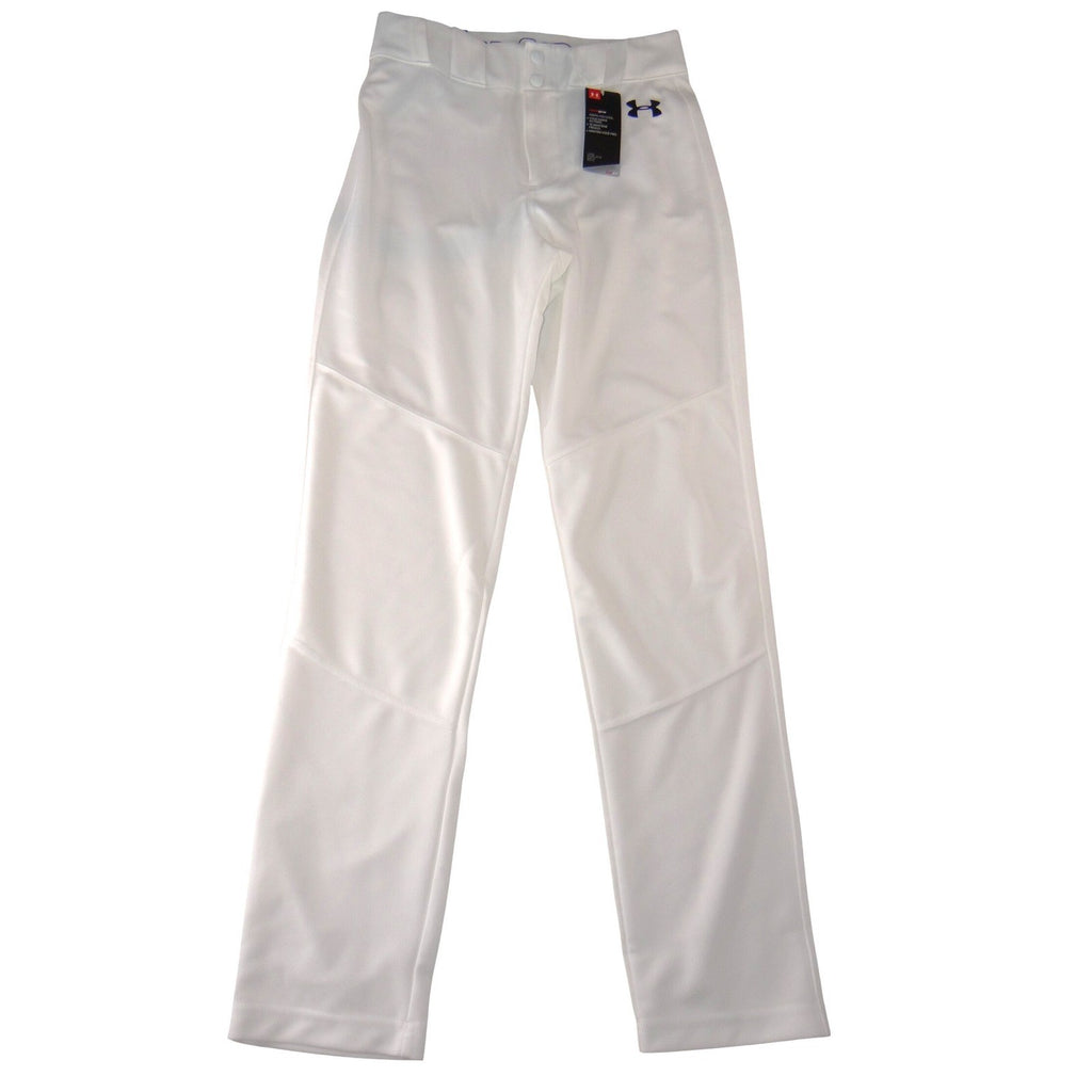 NWT-Under Armour HeatGear Mens Baseball Pants White Loose Fit Small