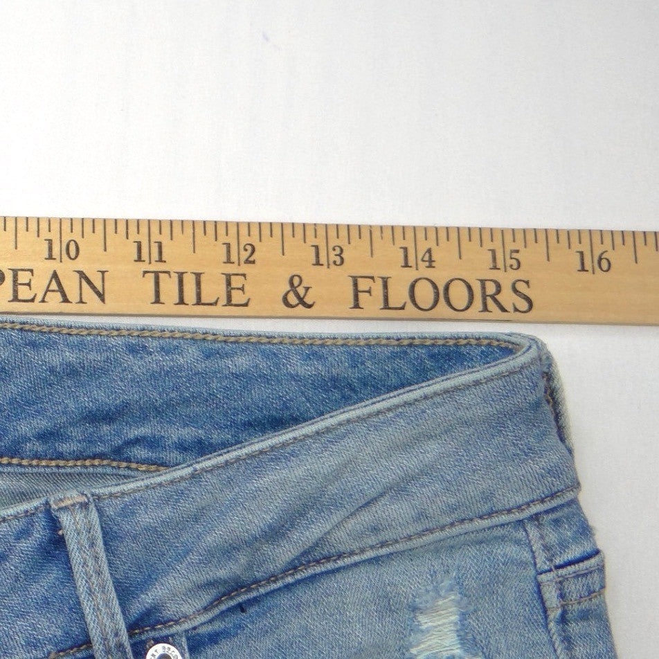 Lucky Brand Lolita Skinny Jeans Womens 8/29 Light Wash Distressed Blue Denim