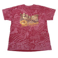 Vintage All-Over Graphic Mount Rushmore National Memorial TShirt Burgundy Men XL