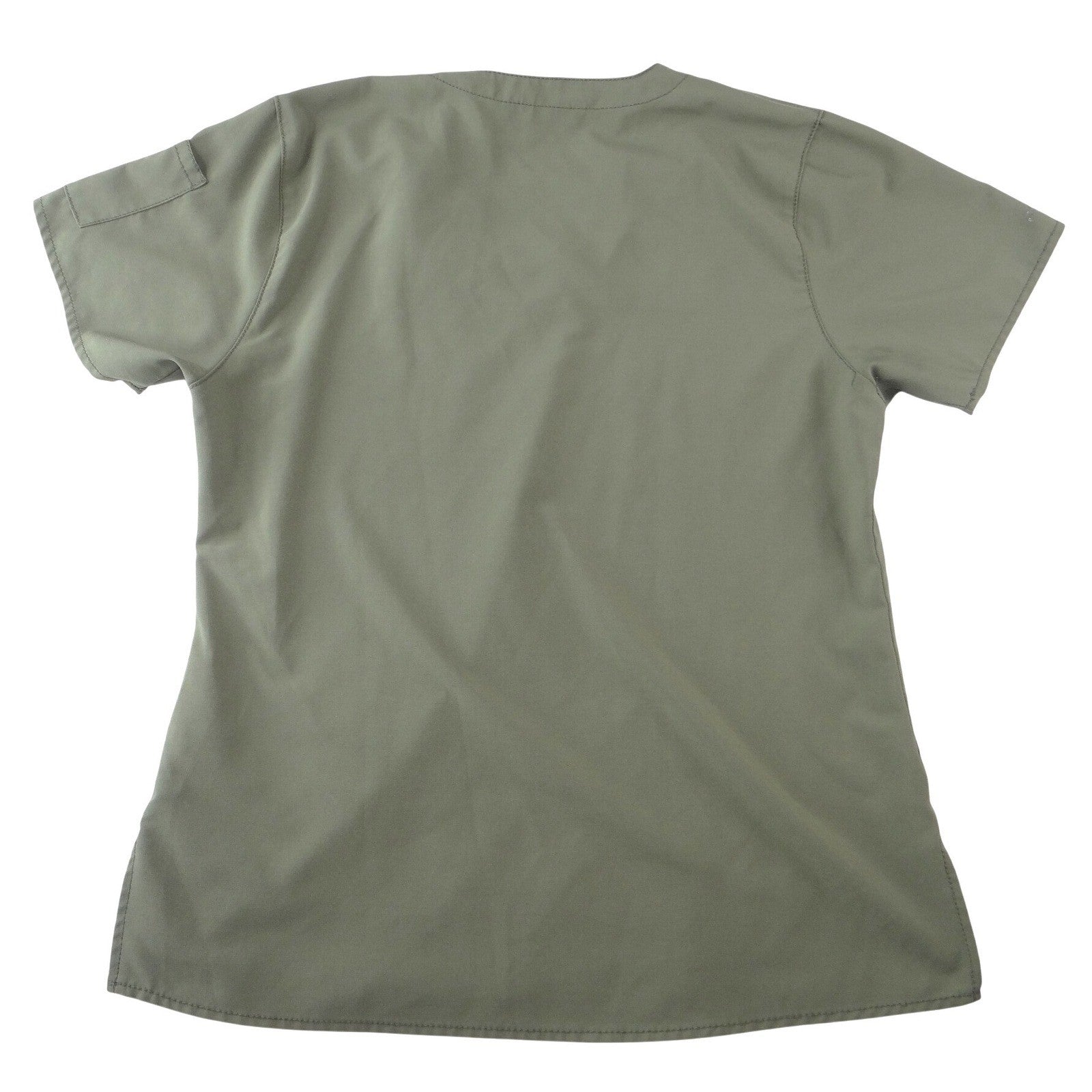 Carhartt Force Modern Fit Women Scrub Top Olive Green V-Neck Pocket Medium