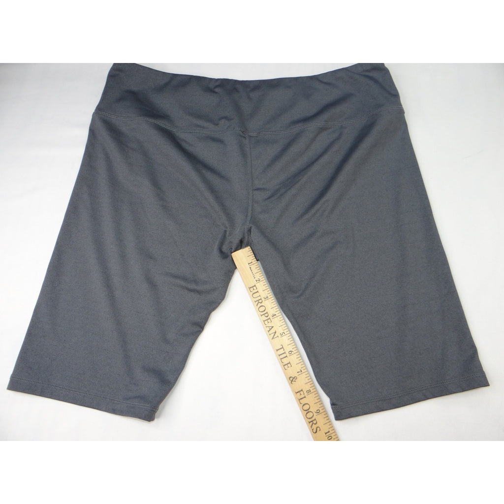 Athletic Works Womens Dark Gray Athletic Shorts Bike Shorts Size 2XL