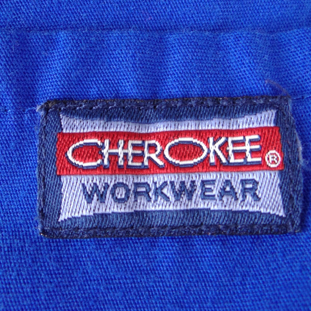 Cherokee Workwear Womens Royal Blue Scrub Pants Drawstring Cargo XS Petite