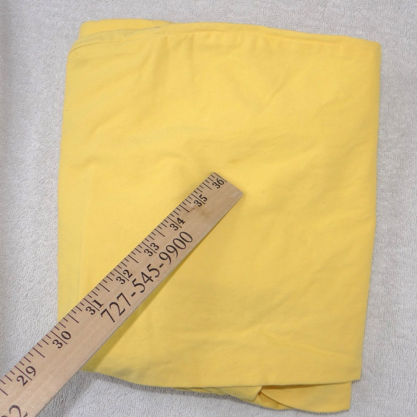 Kim Rogers Womens Yellow Scalloped Hem Cropped Pants Side Zip Size 12 Mid Rise