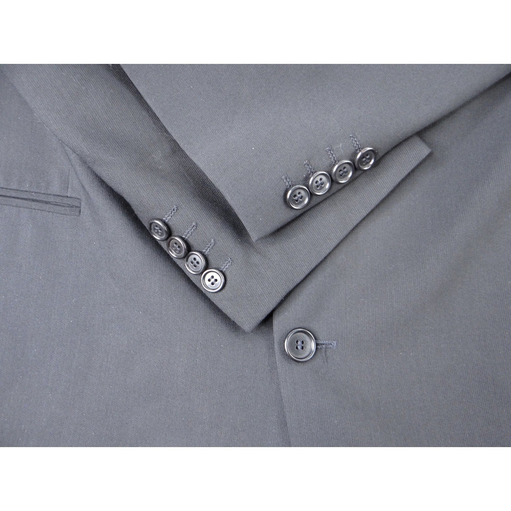 Hugo Boss Barneys New York Mens Charcoal Gray Wool Blend Blazer Jacket