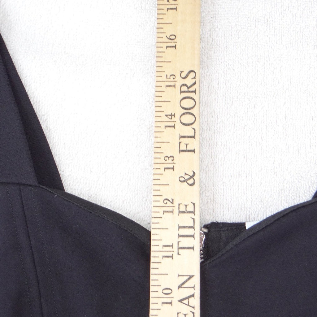 Bar III Womens Black Sweetheart Neck Cropped Tank Top Back Zip Bodice XS