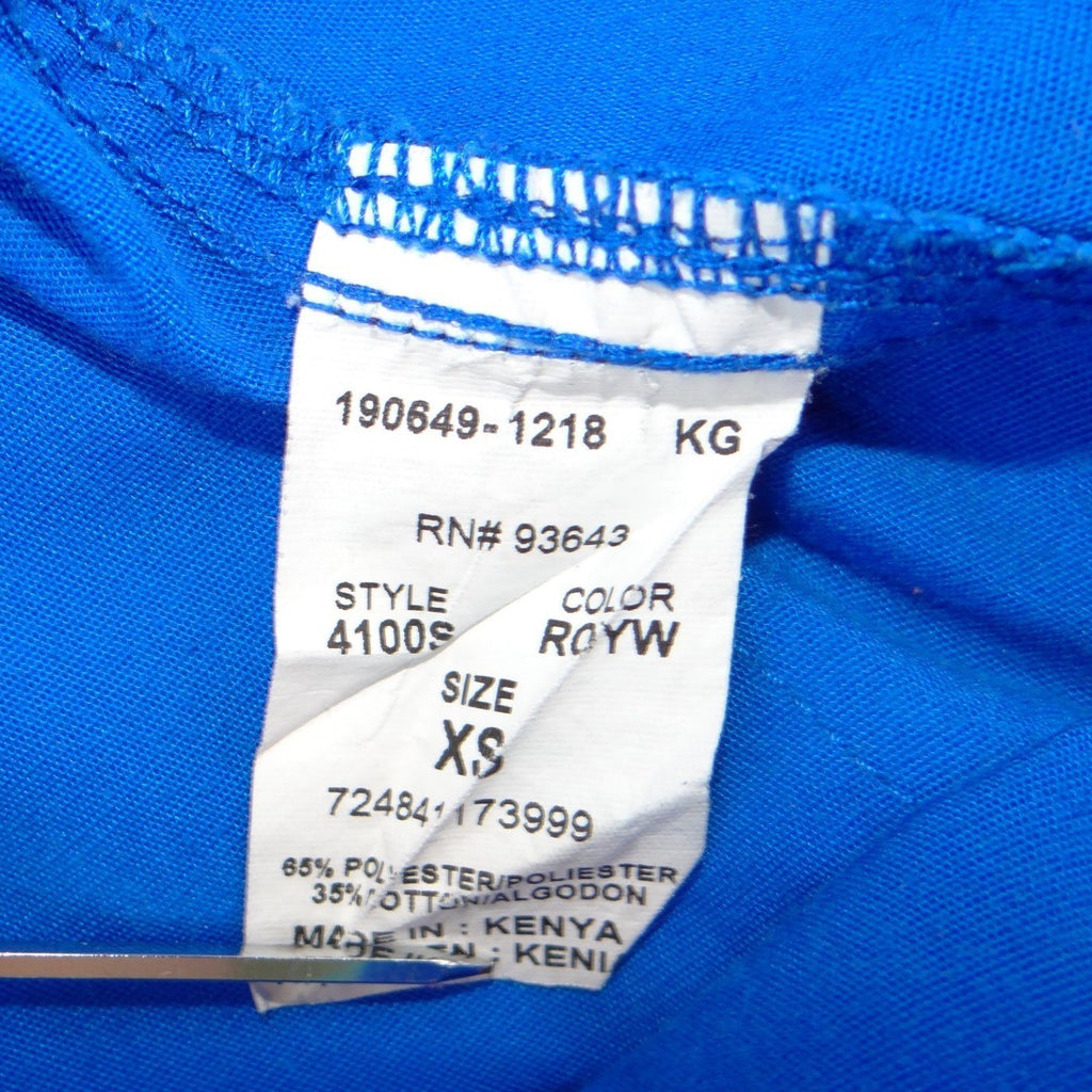 Cherokee Workwear Womens Royal Blue Scrub Pants Cargo Pocket XS