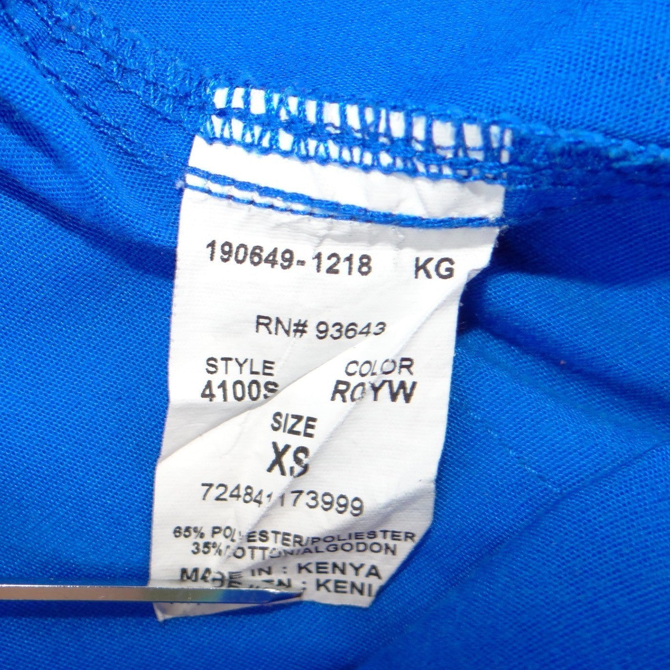 Cherokee Workwear Womens Royal Blue Scrub Pants Cargo Pocket XS