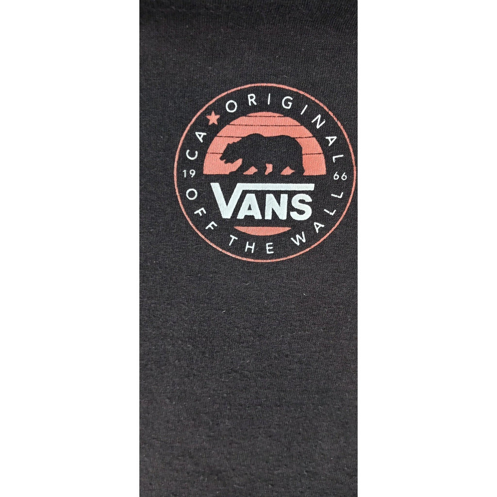 Vans Off The Wall California Originals Bear Graphic TShirt Mens Black Size Large