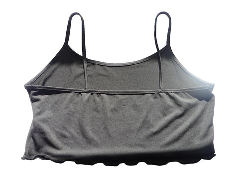 Black Women's Crop Tank Top with Halloween Pumpkin Print