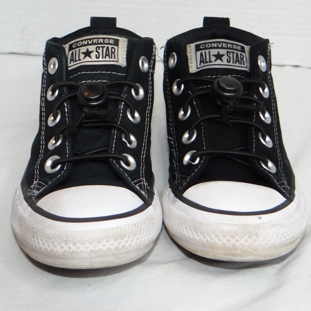 Converse Chuck Taylor All Star Mid Top Black Canvas Youth Shoes Size 13