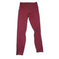 90 Degree by Reflex Womens High Rise Leggings Burgundy 7/8 Length