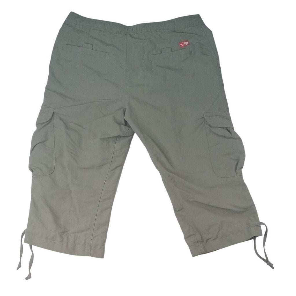 The North Face Womens Cargo Capri Pants Khaki Outdoor Casual Size 8
