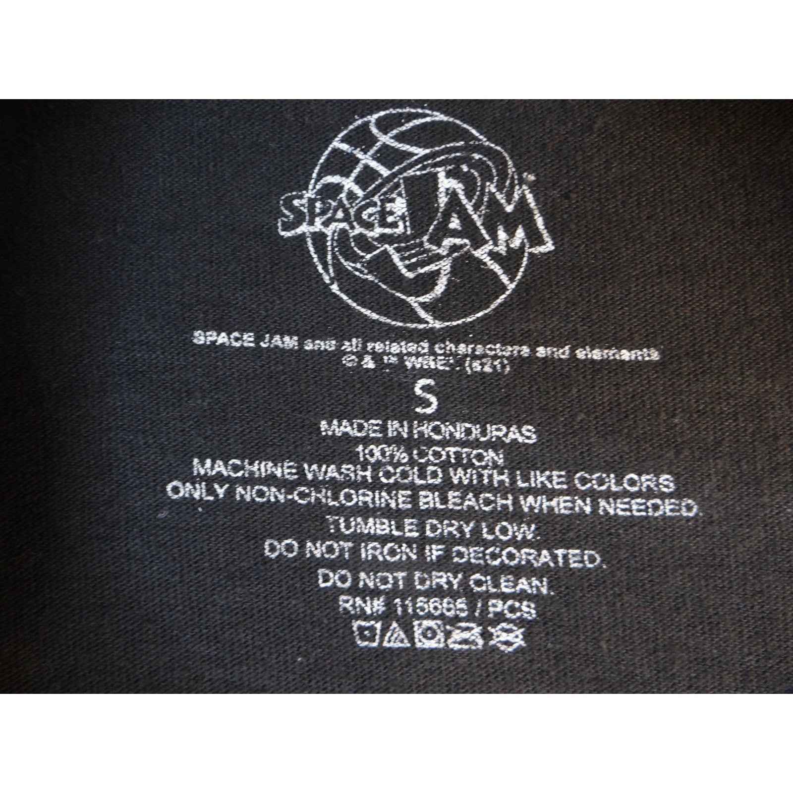 Space Jam Tune Squad T Shirt Black Bugs Bunny Daffy Duck Graphic Tee Men Small