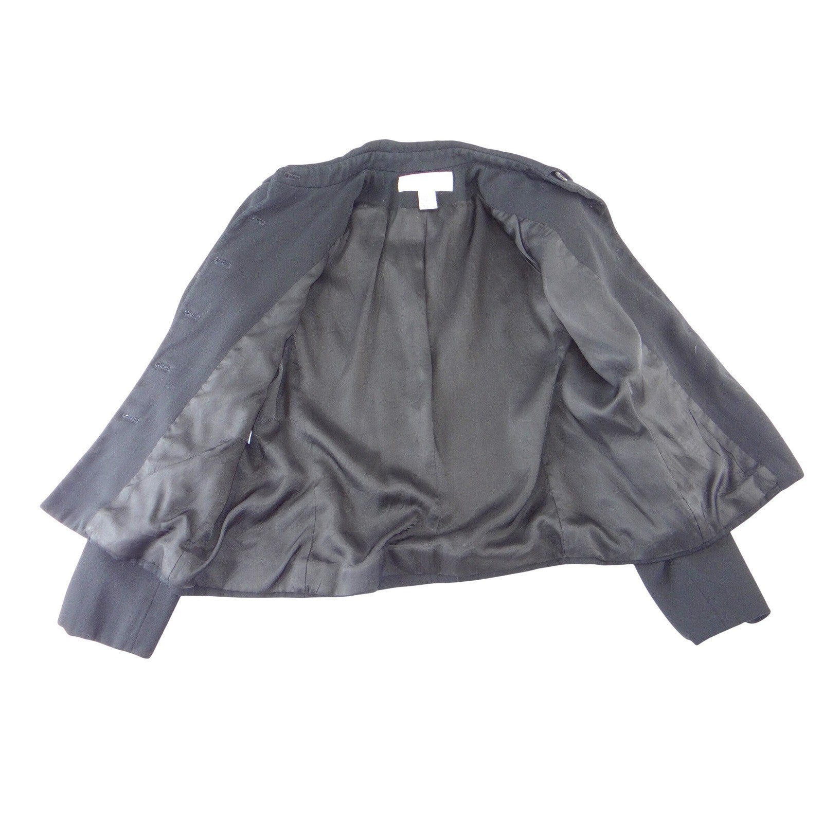Jones New York Womens Black Button Front Tailored Blazer Jacket Size 10