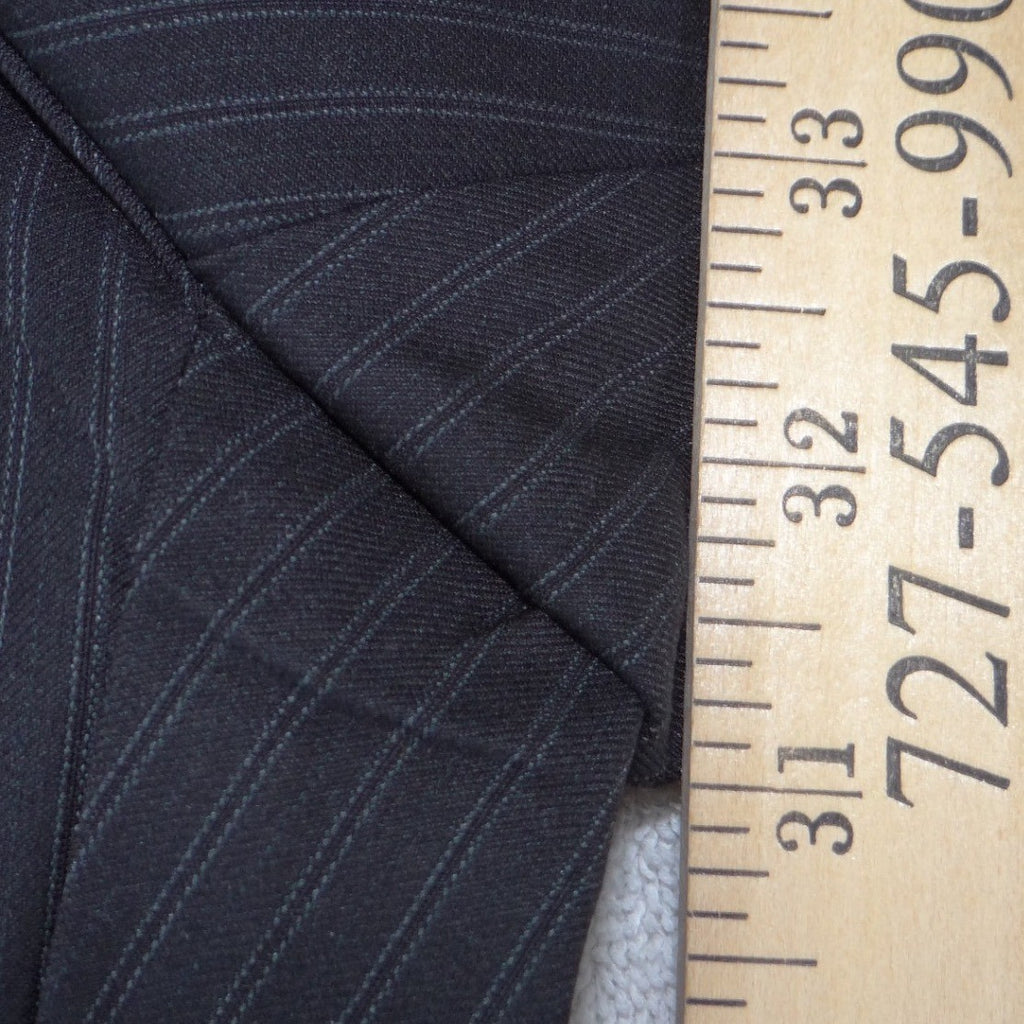 Worthington Modern Fit Pinstripe Wide Leg Work Dress Pants Black Grey Women Sz 6