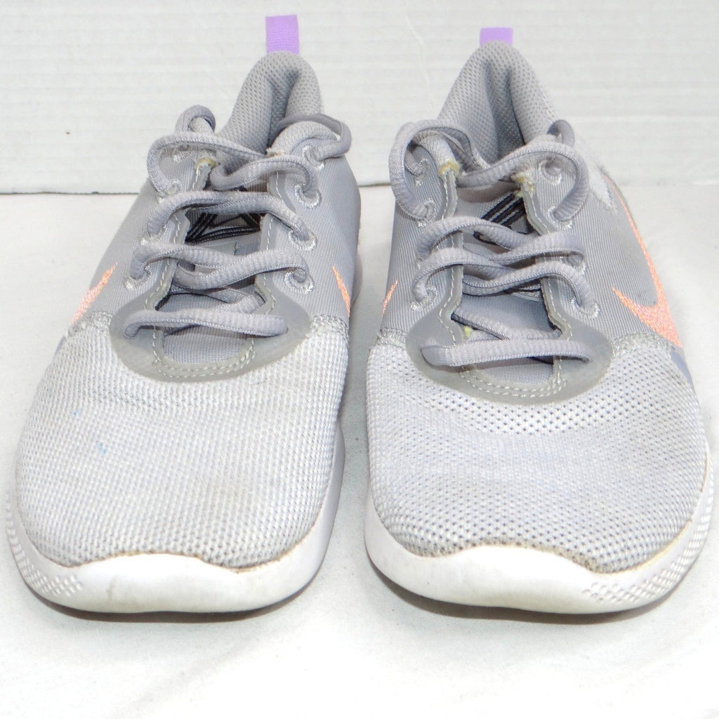 Nike Flex Running Shoes Women's Gray Peach Swoosh Lightweight Size 6.5