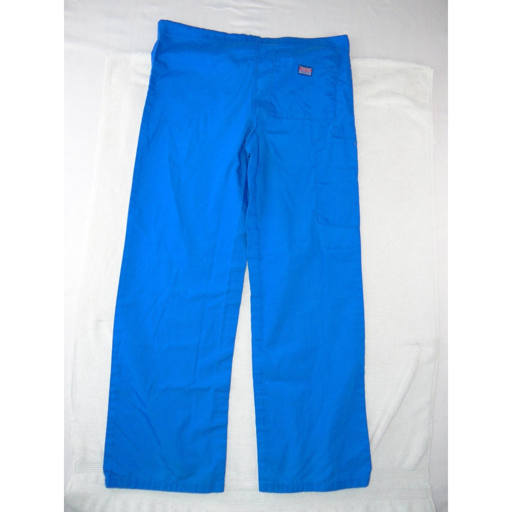 Cherokee Workwear Royal Blue Scrub Pants Women XS Drawstring Cargo Pocket