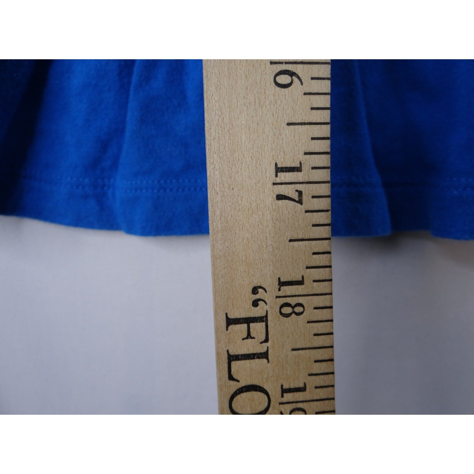 Secret Treasures Sleepwear Blue Cotton Ruffle Tank Top S/CH