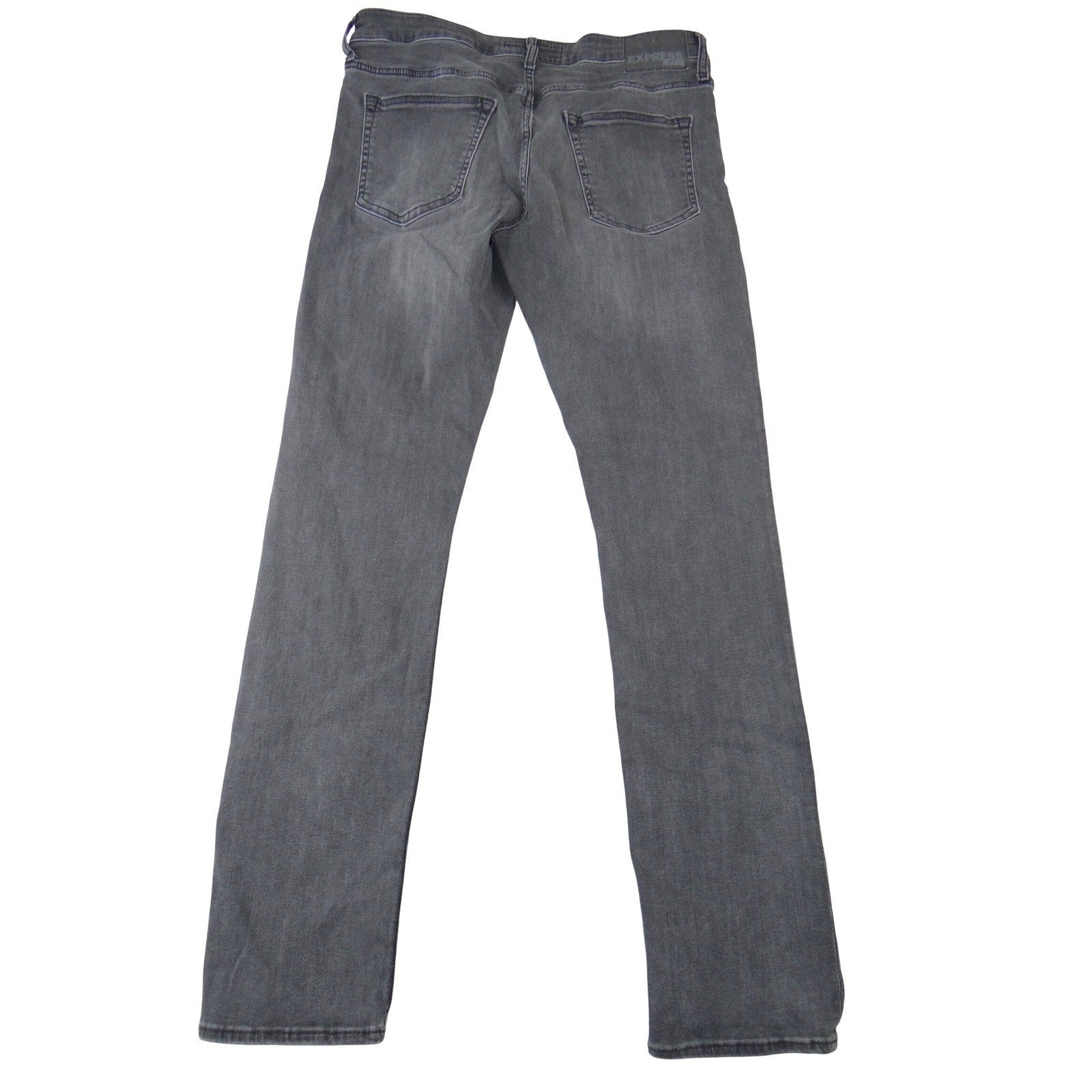 Express Mens Hyper Stretch Slim Skinny Jeans Grey Faded Wash