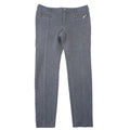 DKNY Jeans Womens Charcoal Gray Knit Skinny Pants Front Seam Zip Pockets Size 10