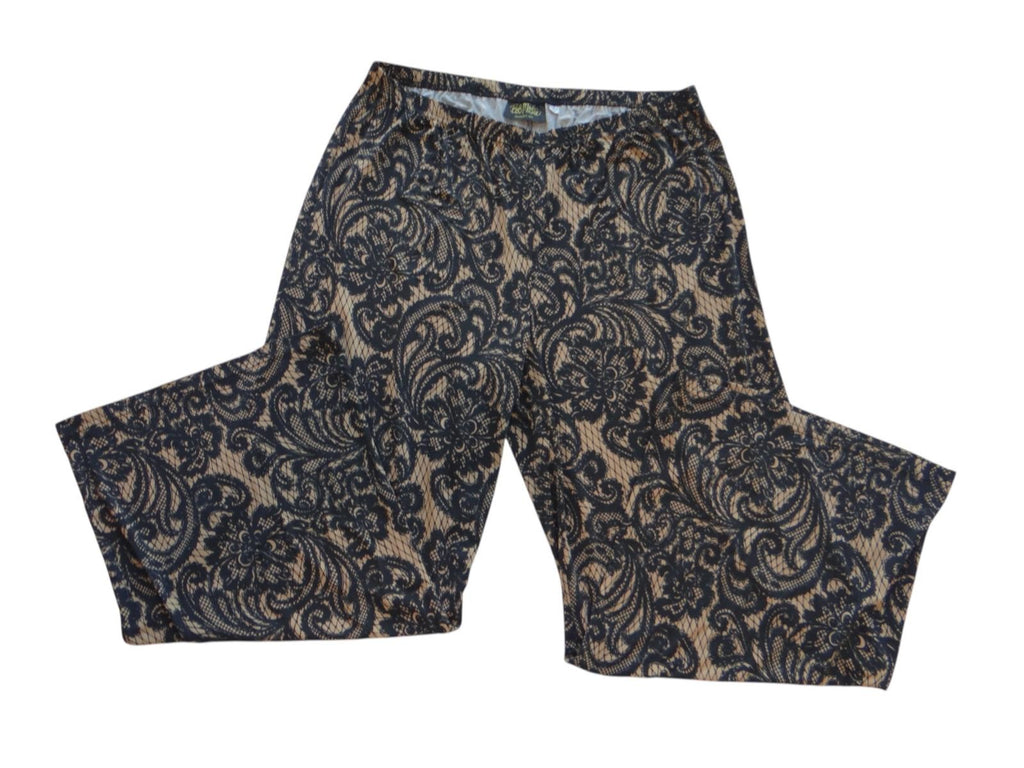 Bob Mackie Wearable Art Palazzo Pants - Elegant Print