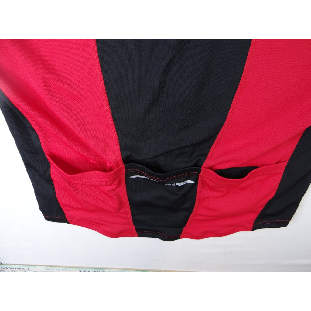 Pearl Izumi Select Series Cycling Jersey Red Black Short Sleeve Full Zip Men Med