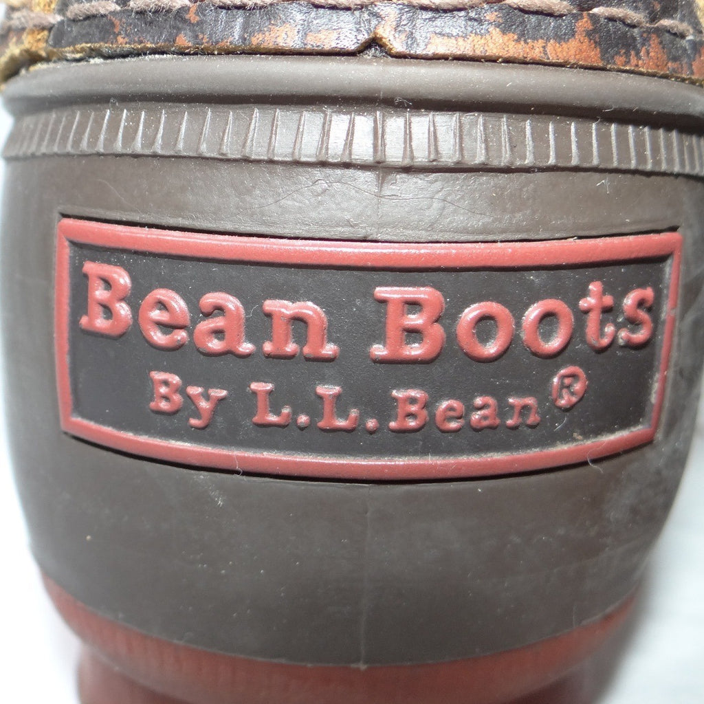 LL Bean Boots 6 Inch Bison Leather Duck Boots Brown Women's 9.5 in Made in Maine