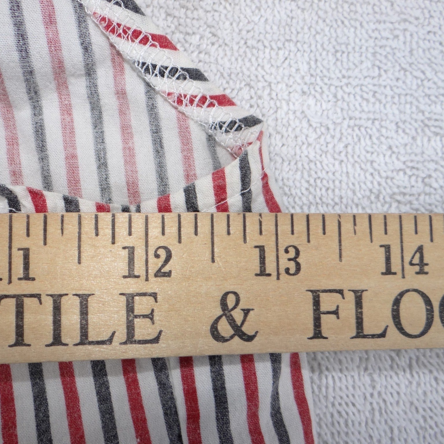 Red White Blue Striped 2 Piece Set Ruffle Crop Top and Shorts Americana Summer