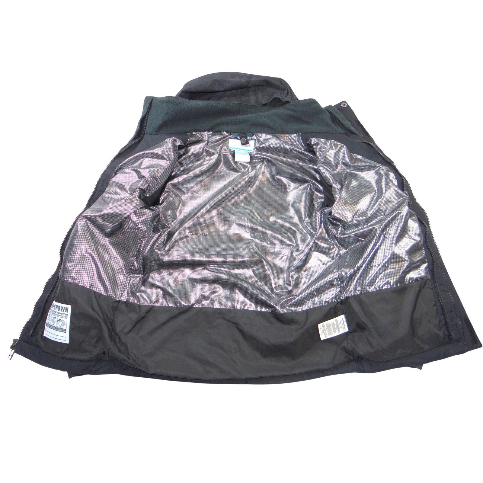 Columbia Kids Black Interchange Omni-Heat Waterproof Hooded Size M 10/12