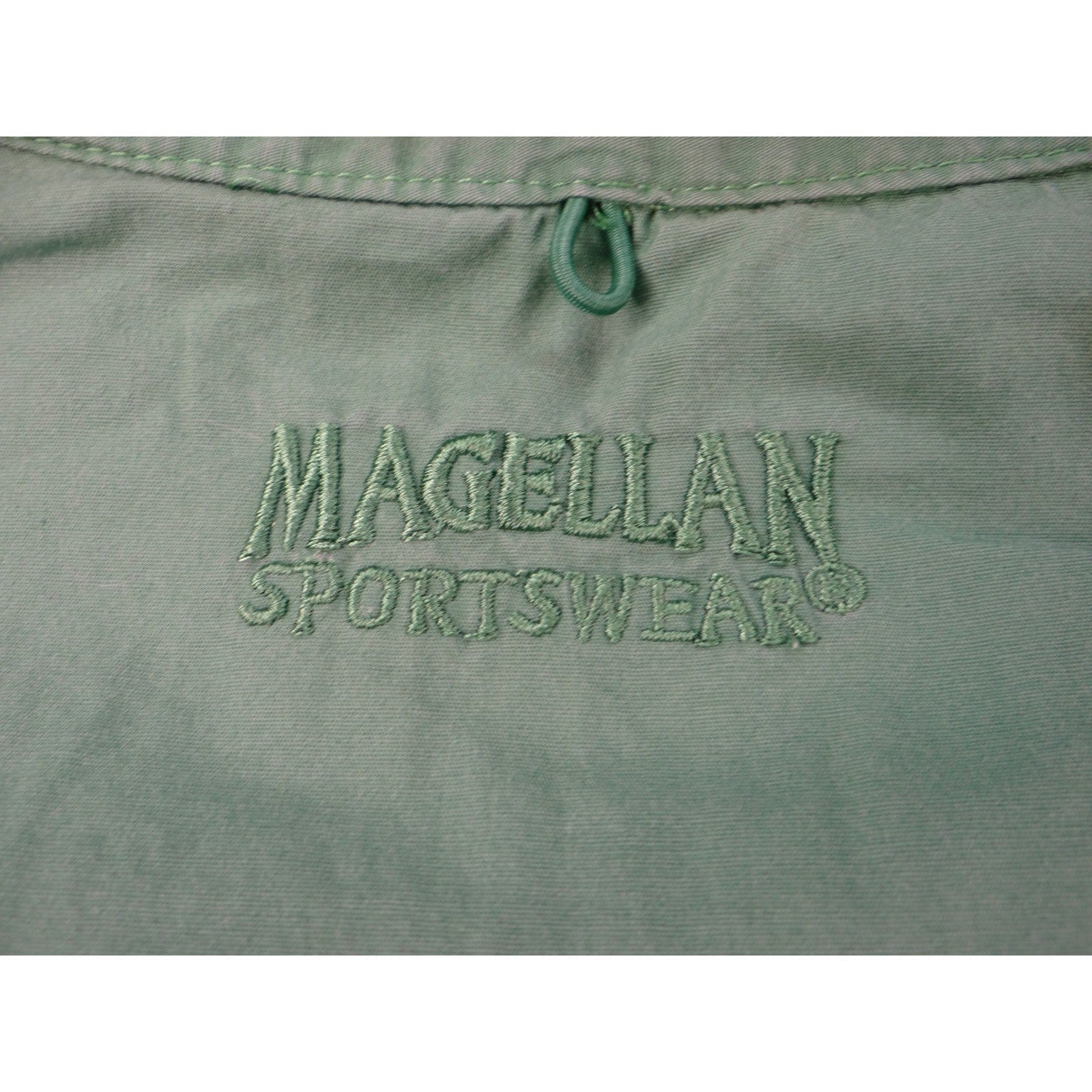 Magellan Sportswear Men's Green Short Sleeve Button Up Fishing Shirt Size L