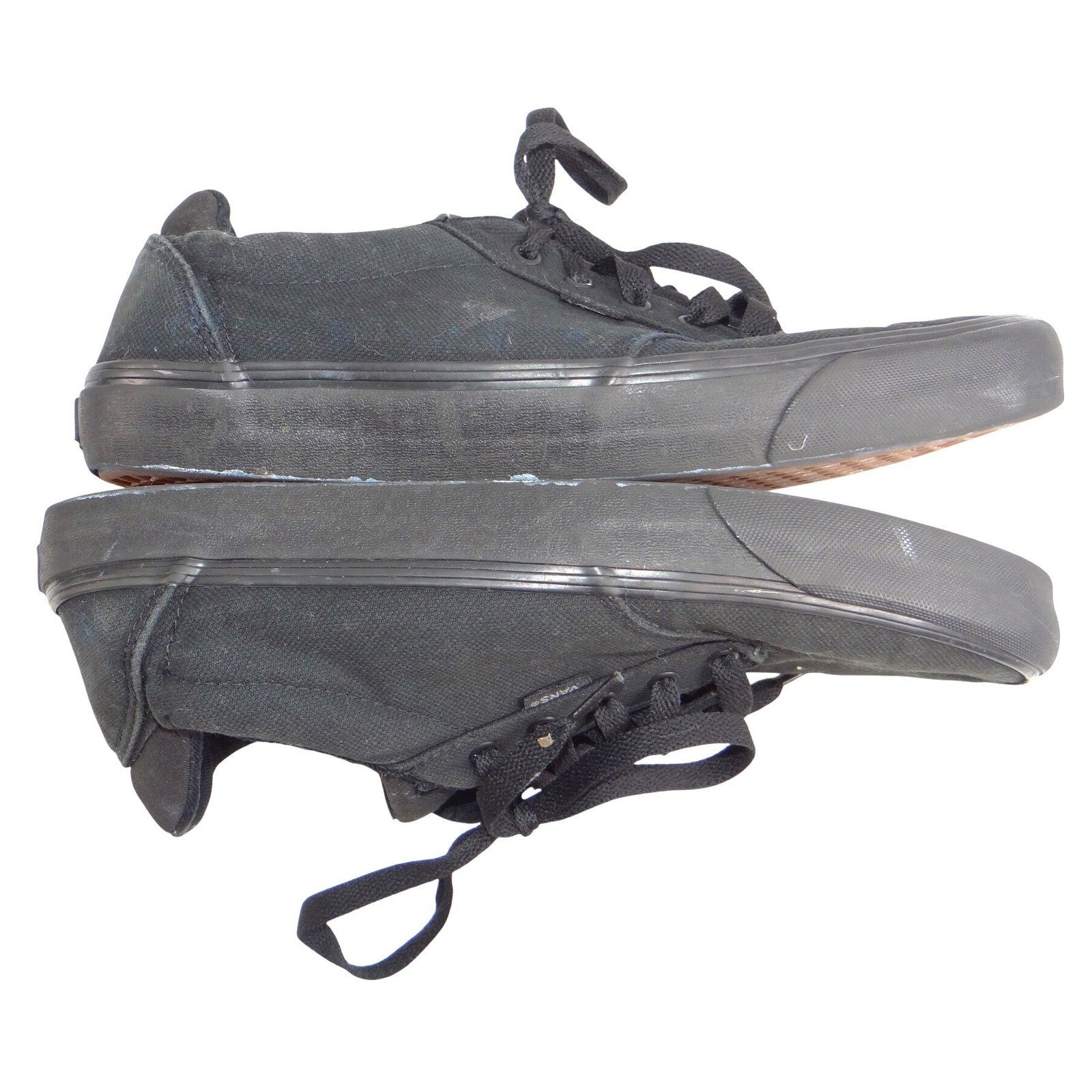 Vans Atwood Triple Black Canvas Low Top Skate Shoes Mens 13