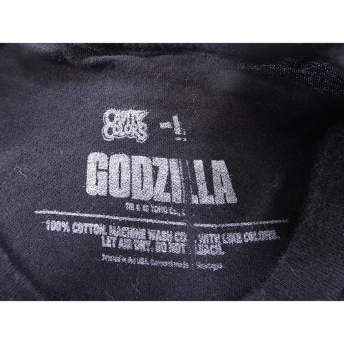 Black Godzilla King of the Monsters Graphic T Shirt Men's Size Large