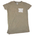 On Fire Nothing Feels Real Anymore Graphic Tee XL Olive Green Mineral Wash