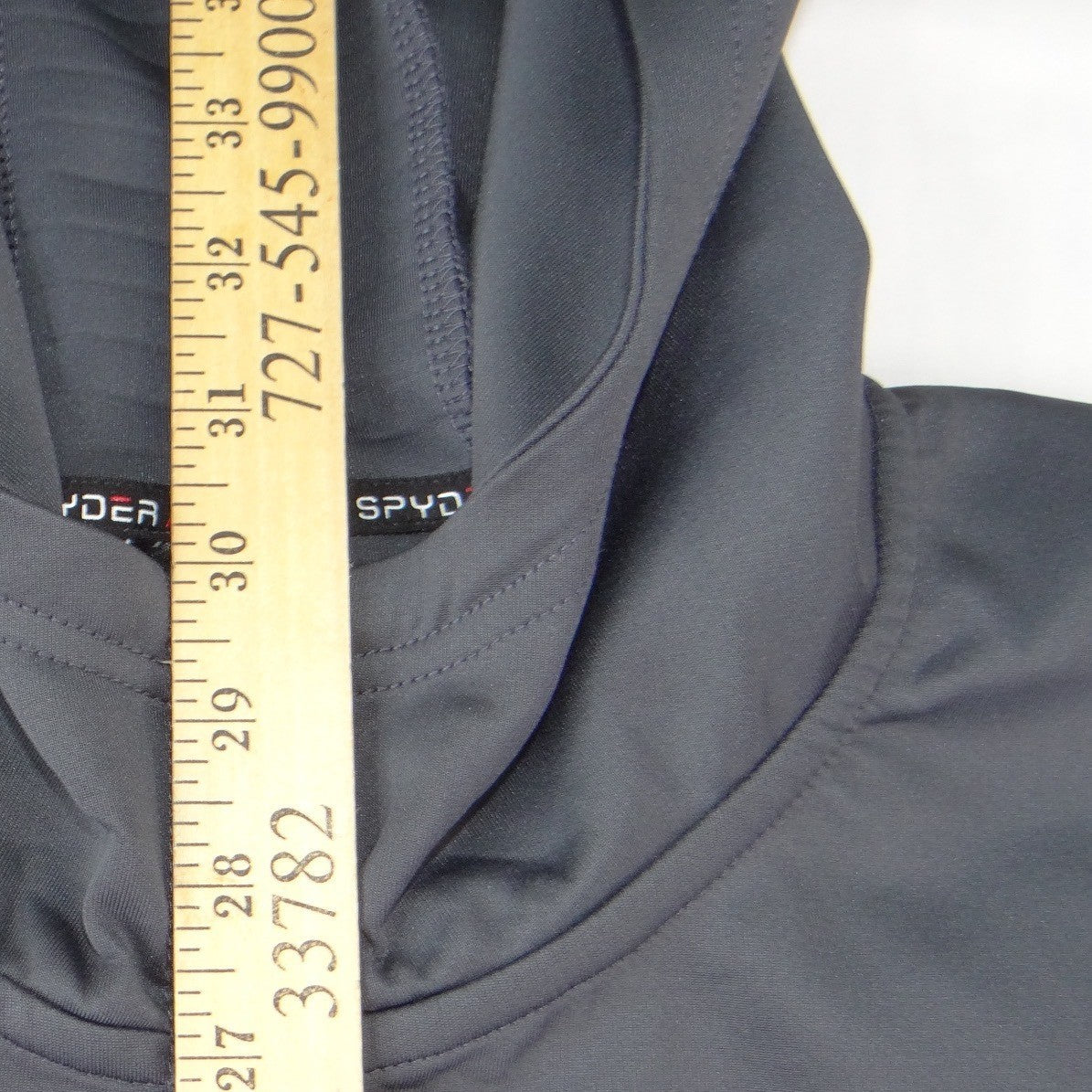 Spyder Active Mens XXL Gray Full Zip Technical Performance Hoodie Jacket