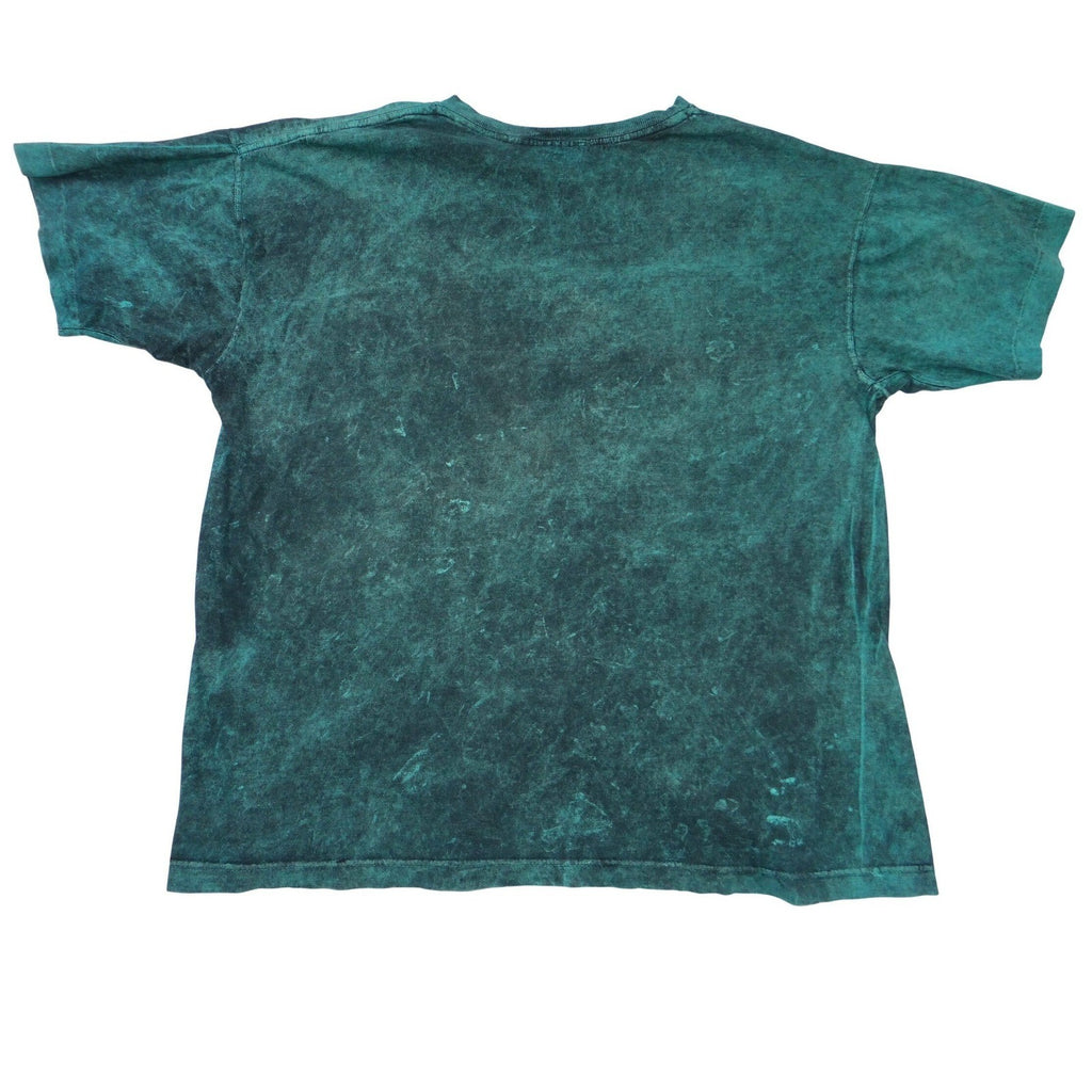 Yesterdays Slick Rock Moab Utah Acid Wash Graphic Tee Teal Mens Large