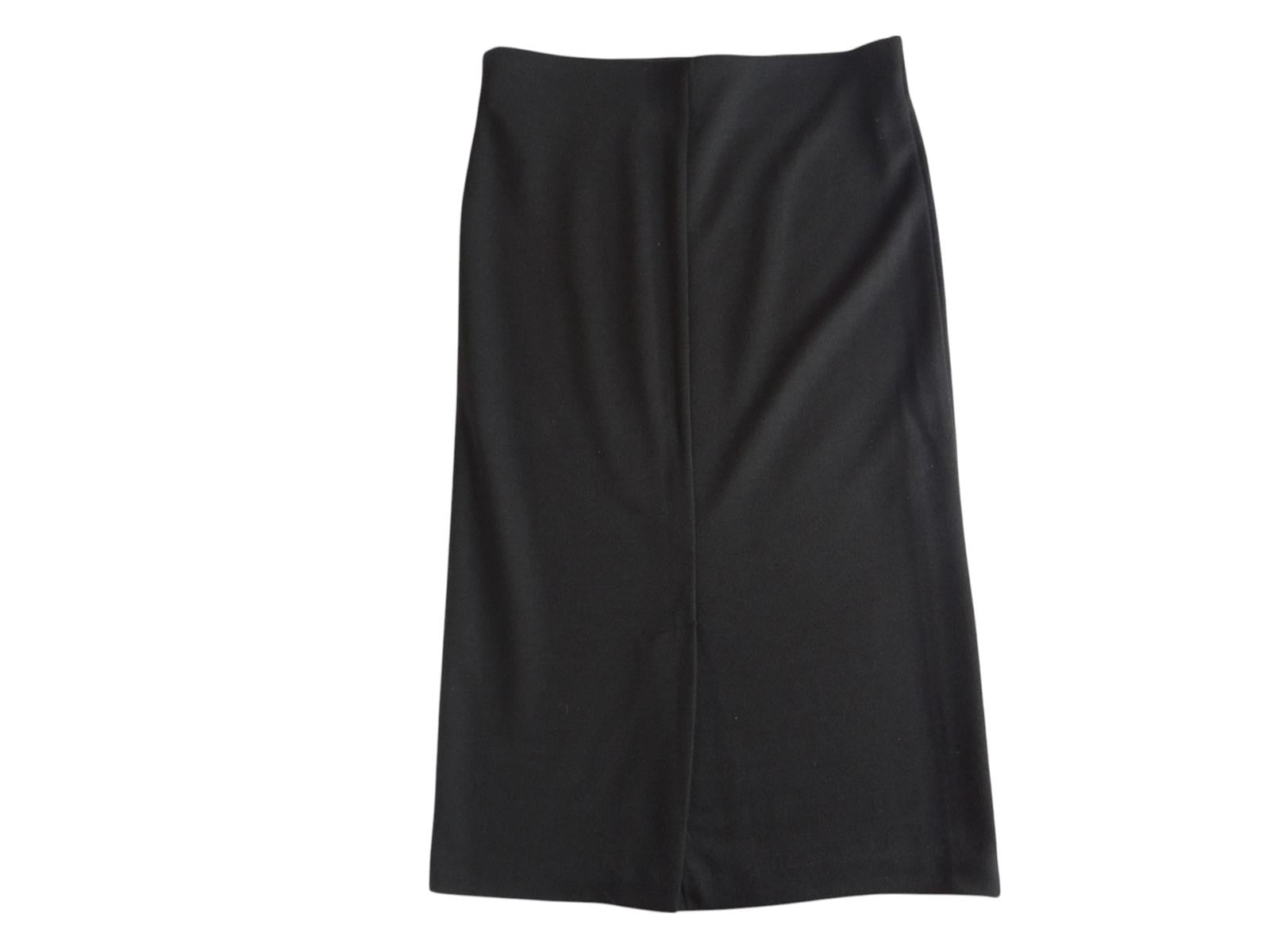 Classic Black Midi Skirt