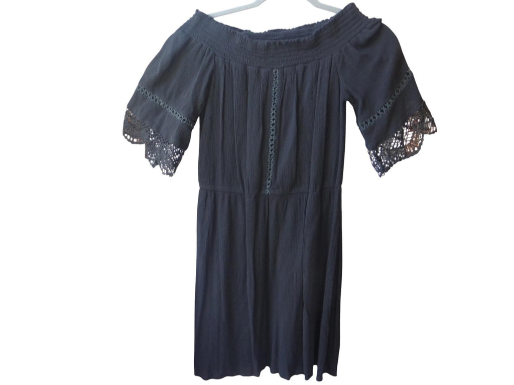 Xhilaration Off-Shoulder Dress with Lace Trim