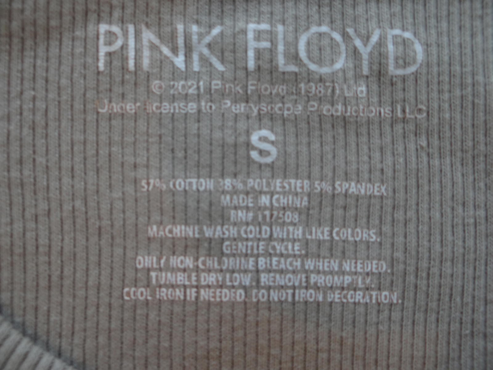 Pink Floyd Crop Top - Live in New York City - Size S