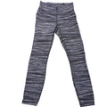 Lululemon High Rise Space Dye Mesh Panel Leggings Black Grey White Size 6