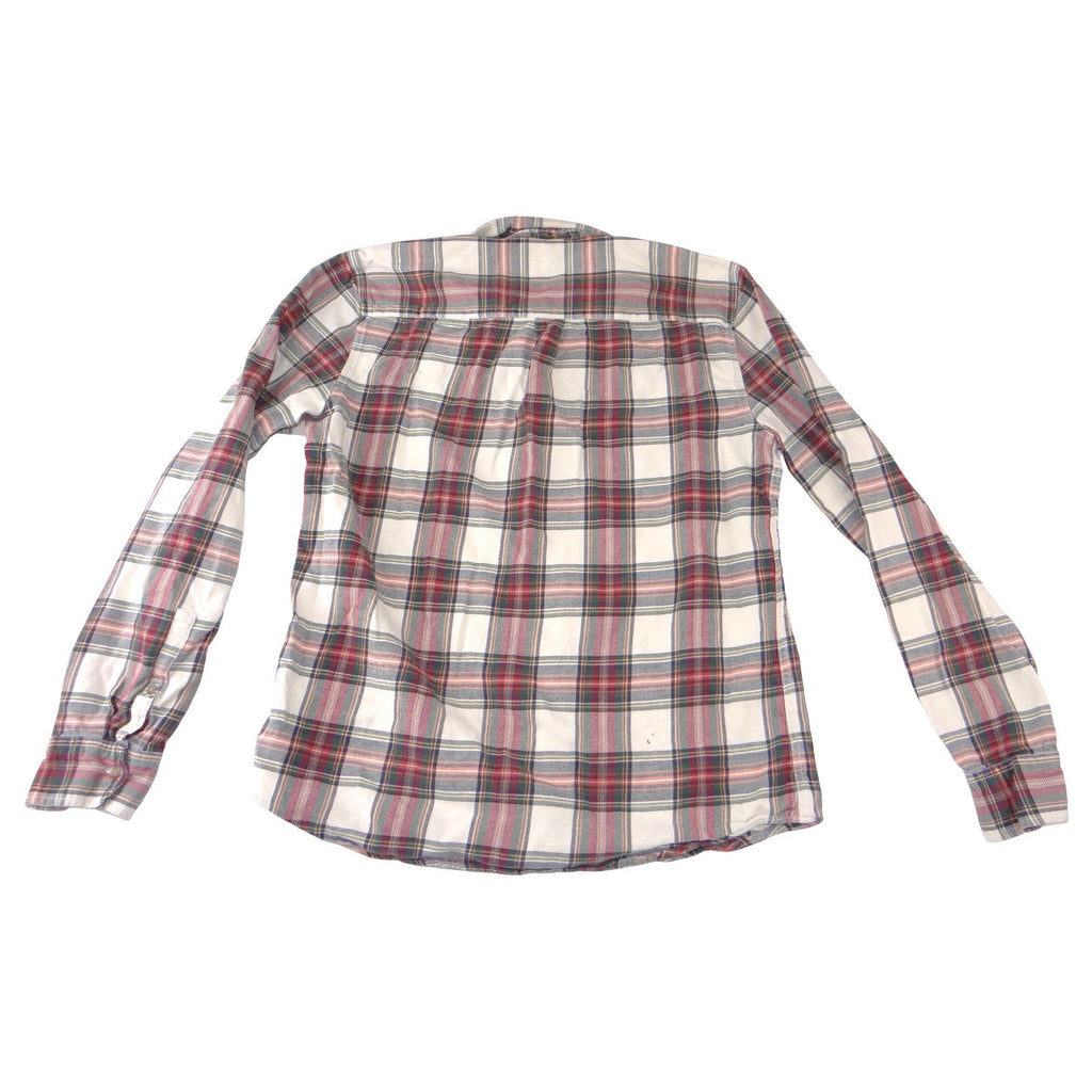 Marine Layer Mens Marge Plaid Flannel Button Down Shirt Red Green Multi Size M