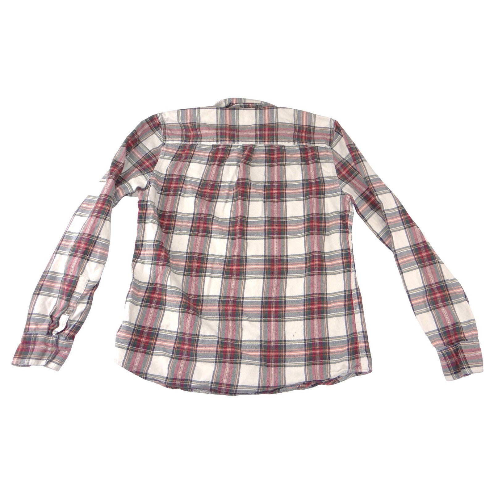 Marine Layer Mens Marge Plaid Flannel Button Down Shirt Red Green Multi Size M