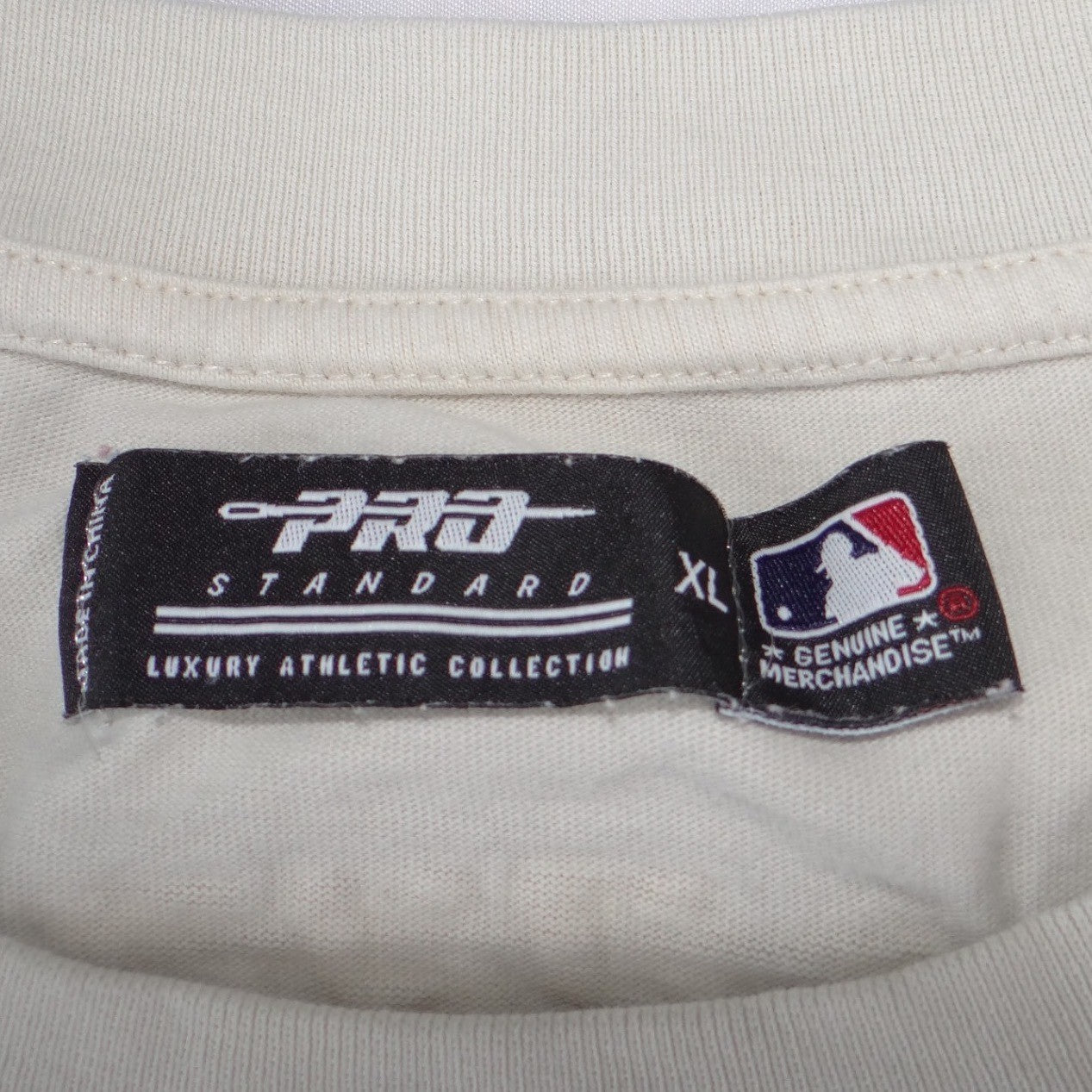 Pro Standard Los Angeles Dodgers Cream Embroidered T-Shirt Mens XL MLB
