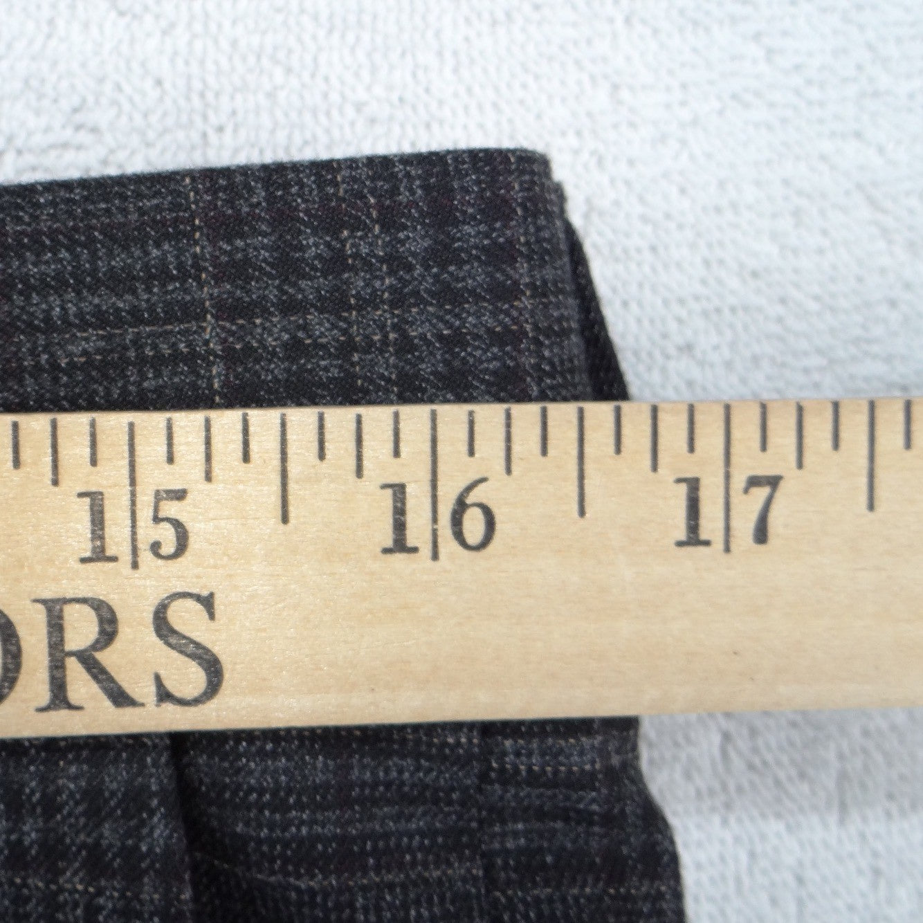 Murano Alex Fit Mens 32x30 Charcoal Gray Glen Plaid Check Dress Pants Trousers