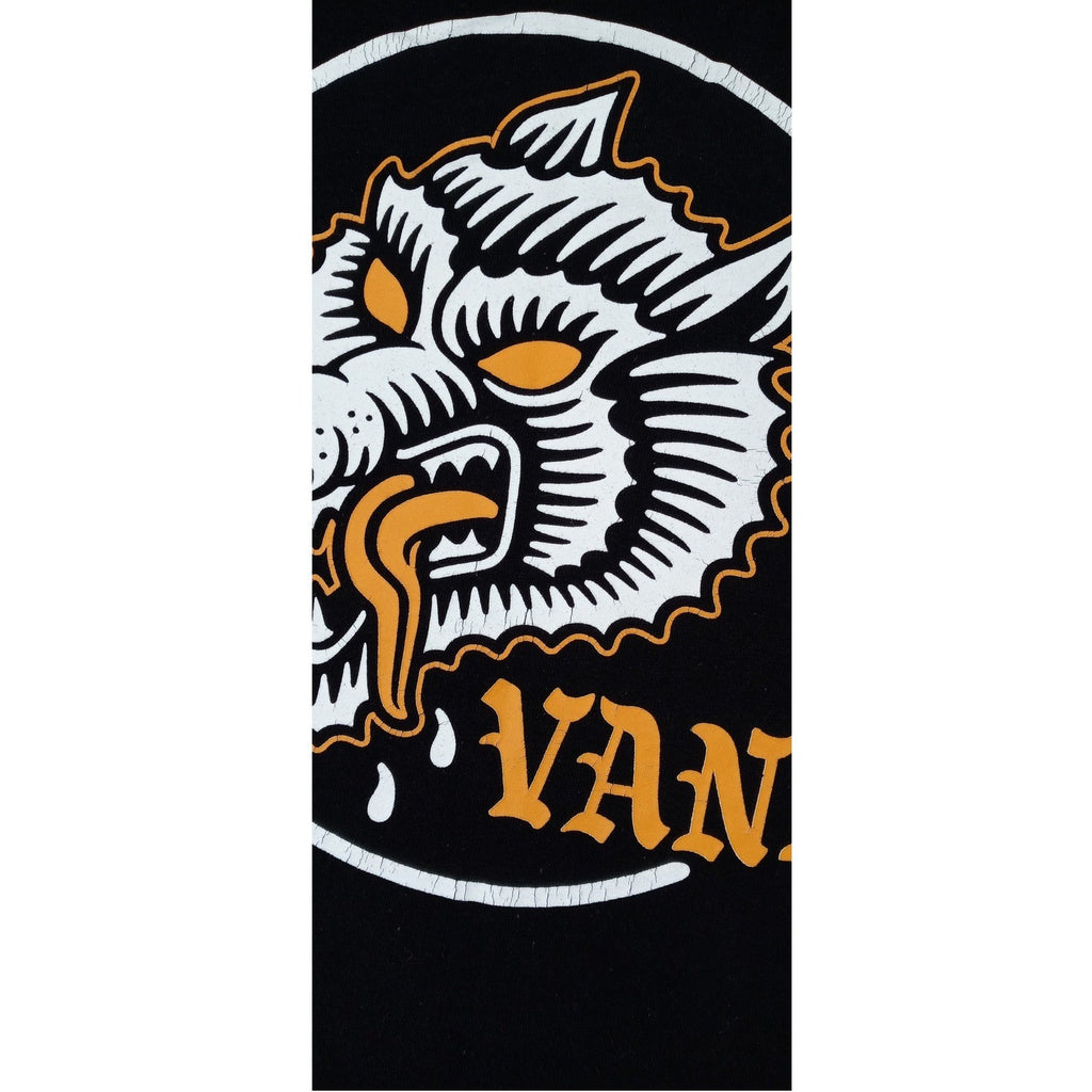 Vans Men's Black Wolf Graphic T-Shirt Size Large