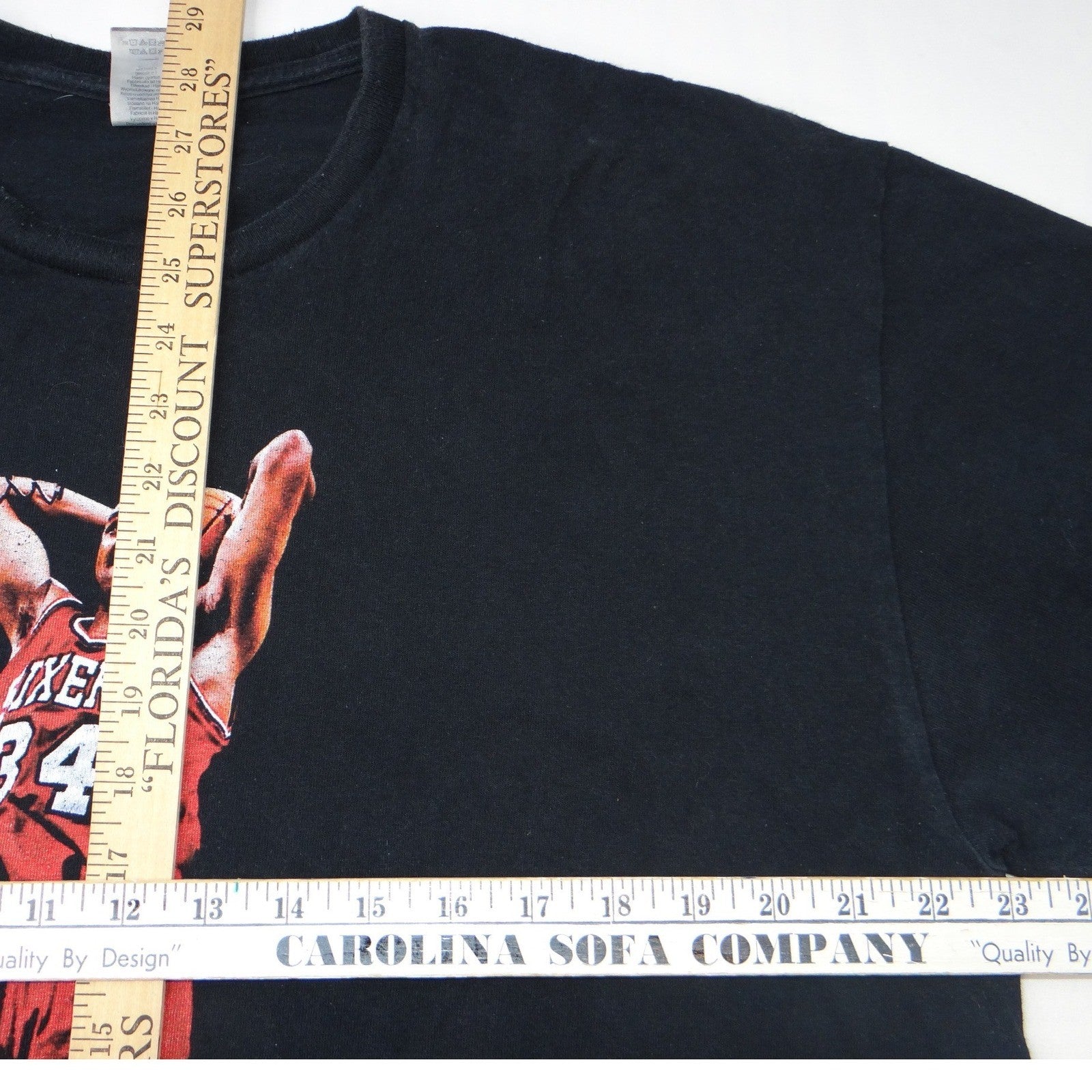 VTG Gildan Charles Barkley Philadelphia 76ers Graphic T-Shirt XL Black NBA Tee