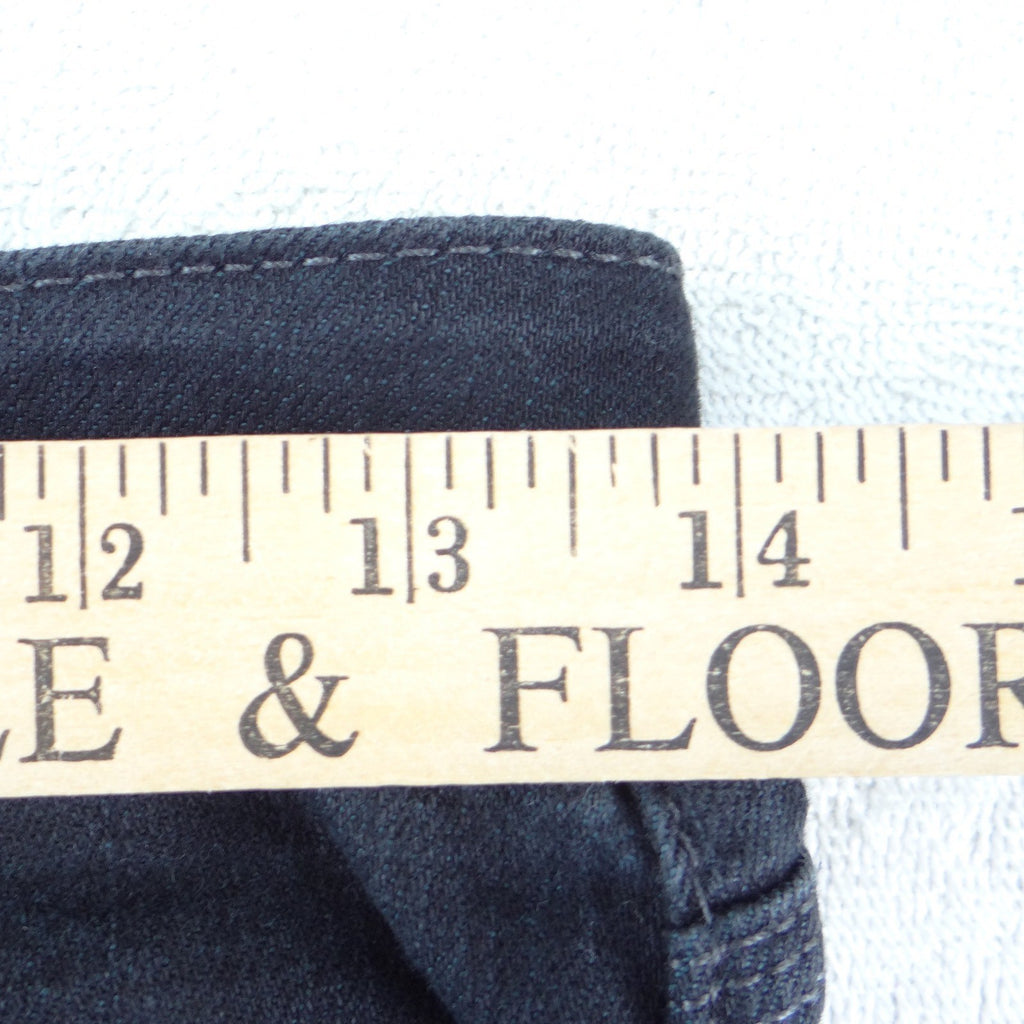 Style & Co Black Straight Leg Jeans Petite 2P Short Dark Wash Stretch Denim