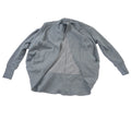 Zella Womens Small Charcoal Gray Fleece Lined Open Wrap Cardigan Thumbholes