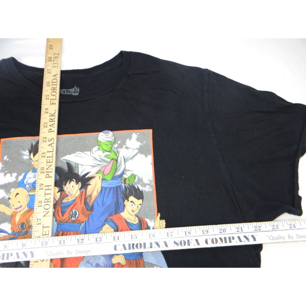 Dragon Ball Super Anime Graphic T Shirt Black XL Toei Animation Goku Vegeta